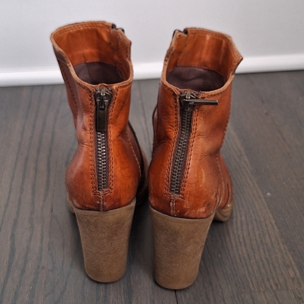 FY2K Leather Platform Ankle Boots 7 - Picture 6 of 11